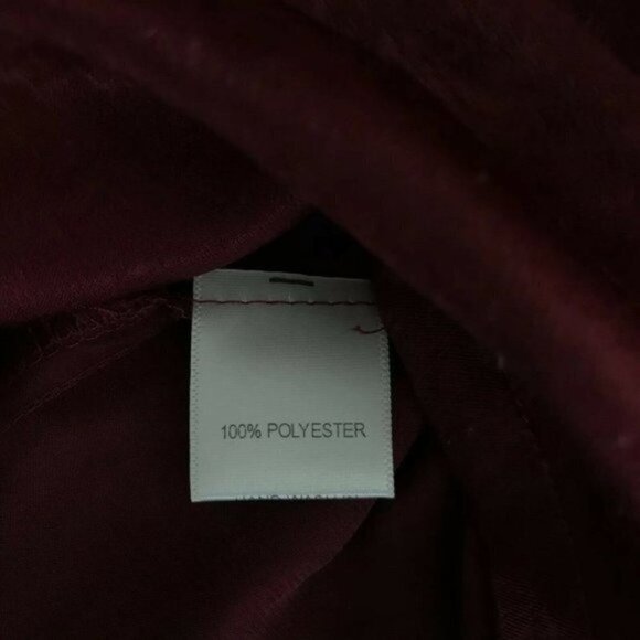 Harlowe & Graham Ruffled Cutout Red Blouse - Picture 8 of 9